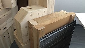 Natürlicher Aussenwandaufbau mit durchgehend Holz-Produkte