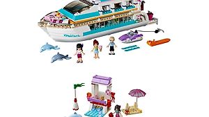 Lego 4x Friends, Pack 23, "Am Meer", Kreuzfahrtschiff