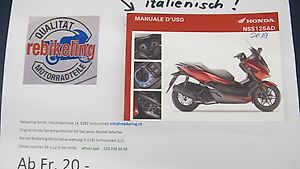 Honda NSS125 AD 2019 Fahrerhandbuch italienisch