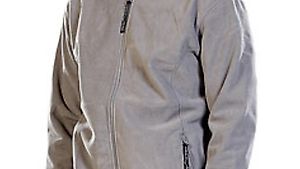 Fleece-Jacke mit Kapuze für Herren, Größe XL, grau