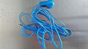 Blauer Kopfhörer/Ohrstöpsel mit 3,5 mm Stecker