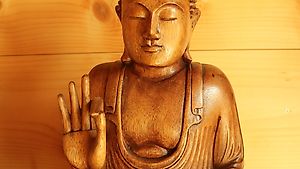 buddha figur statue holz