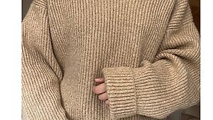 Vintage Pullover hellbraun