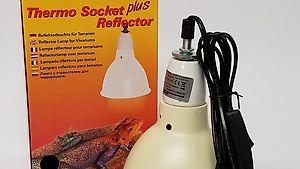 Lucky Reptile Thermo Socket plus Reflector Klein weiss, NEU!