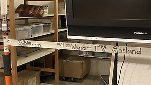 TV Wandhalter zu Hause mm genau montieren, nur einmal Bohren