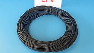 25m SOLAR Kabel 6mm2 Leiter schwarz mit blauem Streifen
