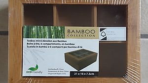 Teebeutelbox aus Bambus