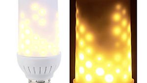 LED-Flammen-Lampe mit realistischem Flackern, E27, 96 LEDs,