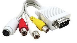Cable Adaptateur VGA - Video/S-Video/Audio