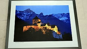 Fotografie v. Schloss Vaduz   in Alurahmen c. 40