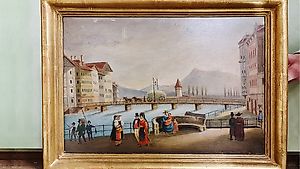 Ölbild AN DER REUSS |  von Adolf Zemp Pinx, gemalt 1905