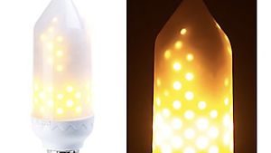 LED-Flammen-Lampe mit realistischem Flackern, E27, 5 W, 304