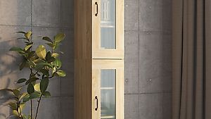 Highboard Sonoma-Eiche 34,5x34x180 cm Holzwerkstoff 414