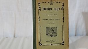 Antikes Buch "Walliser Sagen" aus dem Jahr 1907