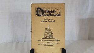 Antikes Buch "Die Brücke von Rüegsau" aus dem Jahr 1926