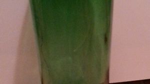 Hohe Glasvase, grün, 48 cm hoch