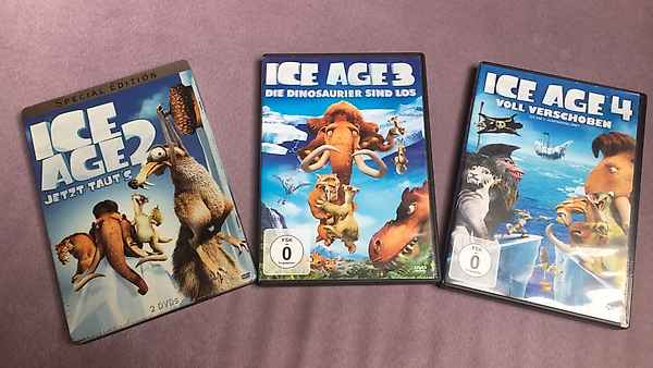 ICE AGE DVDs
