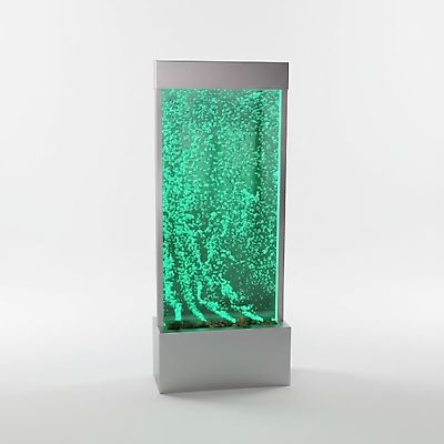 Designer Edelstahl Wassersäulen LED Trennwand 50x20x120cm