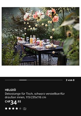 Deko-Stange von Ikea im Kanton Zürich