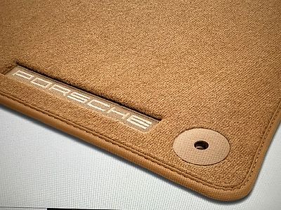 2 Fussmatten mit Nubukeinfassung Porsche 911 Turbo-S