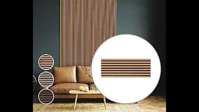 3D Akustikpaneelen WALL Design Eiche & Grau *NEU