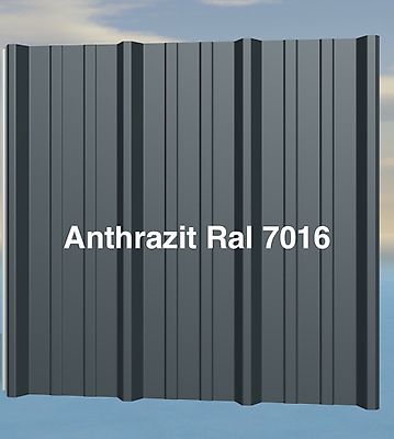Isolierte Dach Sandwich Paneelen antrazith Ral 7016