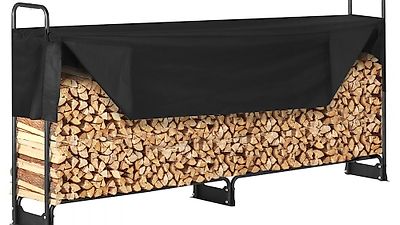 >> NEUWARE > Kaminholzregal Metall 259 x 36 x 117 cm Brennho